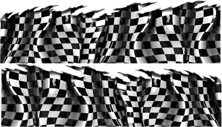 checkered flag vinyl graphic wrap for racing
